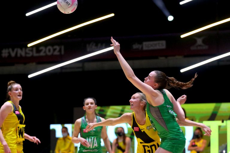 during Vitality Super League match between Celtic Dragons and Manchester Thunder at Copper Box Arena, London, England on 9th May 2021.