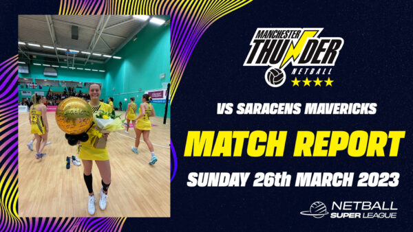 Thunder vs Saracens Mavericks Match Report - 26th March 2023