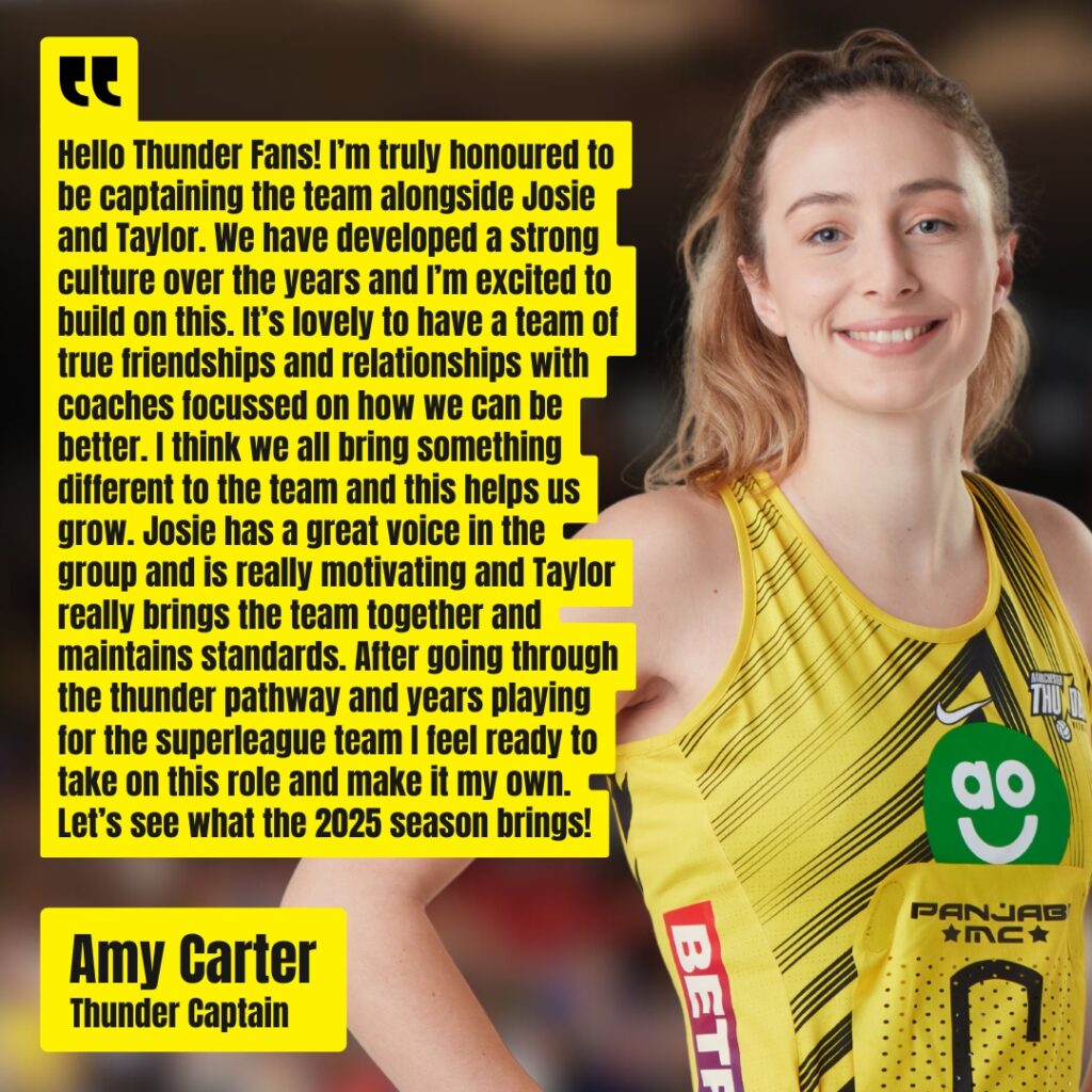 Amy Carter - Manchester Thunder Captain