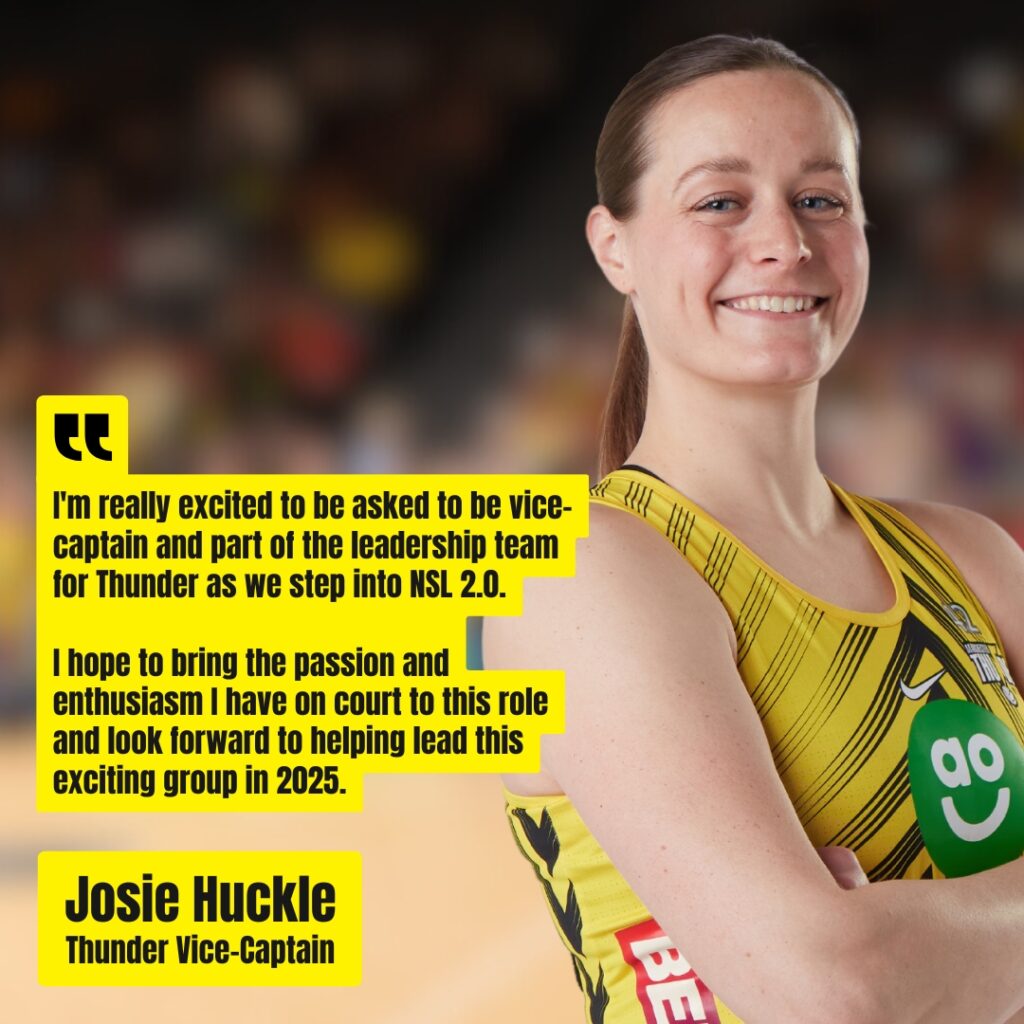 Josie Huckle - Manchester Thunder Vice-Captain